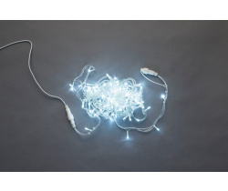 LED-PLS-100-10M-24V-W/C-F-W/O белая/прозрачный провод/ белый FLASH, IP-54, (без силового шнура) 24В