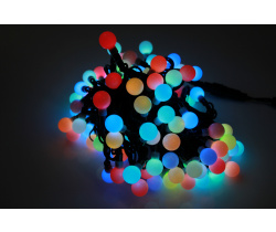 LED-PLR-100-15M-25MM-240V-RGB/BL-W/O (INTENSIVE) LED гирлянда 10м, 240V, IP65, RGB LED/Шарик 2,5см