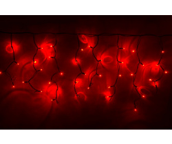 LED-RPLR-160-4.8M-240V-R  красные светодиоды/провод черный каучук. Уличная светодиодная гирлянда бах
