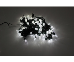LED-PL-C7-8-G-220V-18-W Светодиодная гирлянда 20м, 240V, белые LED/насадка Шишки 3,5х2см. Neo-Neon