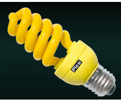 Flesi Spiral Color 15W 220V E27 Yellow 124x45
