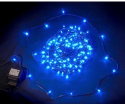 LED-LP-200-30M-12V-B   Светодиодная гирлянда клип-лайт синие LED, 30м, трансформатор.