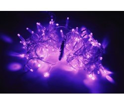 LED-PLS-100-10M-24V-L/C-W/O, LILAC(сиреневый)/прозр.пров соед (без сил.шнура) С КОЛПАЧКОМ