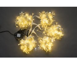 LED-PLS-200*5-20M-24V-WW/C-F(W) 5 нит белый теплый c белым FLASH на прозр. пров. 