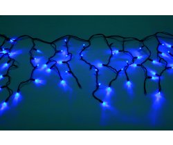 LED-RPLR-160-4.8M-240V-B/BL-F(B) W/O синие LED/синий Flash/провод черный каучук. Уличная LED гирлянд