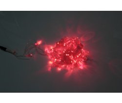 LED-PLS-200-20M-240V-R/C-W/O, красная/прозрачны провод, соединяемая (без силового шнура) С КОЛПАЧКОМ