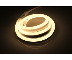 LM-24V-2835-120P-WW  Световая гирлянда Гибкий неон LED NEON FLEX белый теплый, 8х18мм, 24V