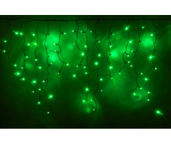 LED-RPL-200(50x4)-230V-G  зеленые светодиоды/черный провод. Светодиодная гирлянда бахрома Neo-Neon