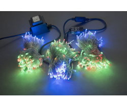 LED-BS-200*3-20M*3-24V-M Светодиодная гирлянда Спайдер 3*20м,24V, мульти LED/прозрачный провод Flesi