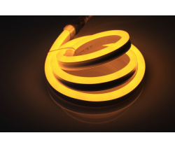 LM-24V-2835-120P-Y  Световая гирлянда Гибкий неон LED NEON FLEX желтый, 8х18мм, 24V 