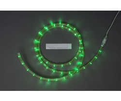LED-СDL-2W-4CM-100M-11.5MM-220V-G Светодиодная гирлянда дюралайт, фиксинг, зеленые светодиоды, D11,5