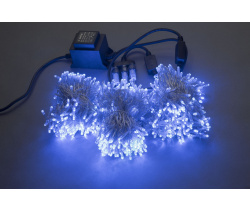 LED-BS-200*3-20M*3-24V-B Flash Светодиодная гирлянда Спайдер 3*20м, 24V, синие LED/прозрачный провод