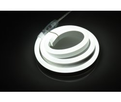 LN-220V-2835-120P-W  Световая гирлянда Гибкий неон LED NEON FLEX белый, 8х18мм. 