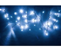 LED-RPLR-160-4.8M-240V-W/BL-F(W) белые LED/белый Flash/провод черный каучук. Уличная светодиодная ги