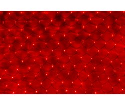 LED-SNL-288-2*1,5M-240V-R/BL Гирлянда Сеть 2*1.5м,  красные LED/черный провод, соединяемая. Neo-Neon