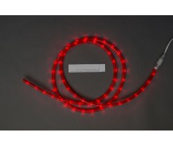 LED-СDL-2W-100M-220V-3,33СМ-R Светодиодная гирлянда дюралайт фиксинг, красные светодиоды и оплетка, 