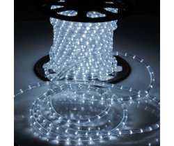 LED-DL-2W-1M-2.77CM-100M-240V-W Светодиодная гирлянда дюралайт, фиксинг, белый, D13мм, 36LED/метр, I