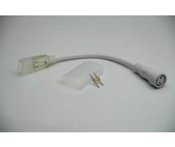 039812 TPF-EC2-015-FX-S-W Переходник гибкий неон - нить, белый (ТРИ ЧАСТИ) 