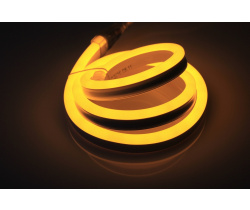 LN-220V-2835-120P-Y  Световая гирлянда Гибкий неон LED NEON FLEX желтый, 8х18мм. 