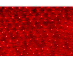 LED-SNL-288-2*2M-240V-R/BL  Гирлянда Сеть 2*2м, красные LED/черный провод, соединяемая. Neo-Neon