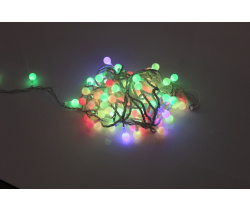 LED-PLR-100-15M-25MM-240V-RGB/WH -W/O (SLOW) LED гирлянда 15м, 240V, IP65, RGB LED/Шарик 2,5см