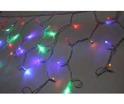 LED-RPLR-160-4.8M-240V-M(R/G/B/Y)/WH-F(B) W/O мульти CUP LED/синий Flash/провод белый каучук. Улична