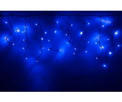 LED-RPLR-160-4.8M-240V-B/BL-F(B) синие LED/синий Flash/провод черный каучук. Уличная светодиодная ги