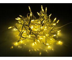 LED-PL-М5-4-W-200-240V-18-WW Светодиодная гирлянда 20м 240V белые теплые LED/насадка Капсула 2,5*0,7