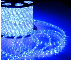 LED-DL-2W-2.77CM-100M-240V-B Светодиодная гирлянда дюралайт, фиксинг, синий, D13мм, 36LED/метр, IP65