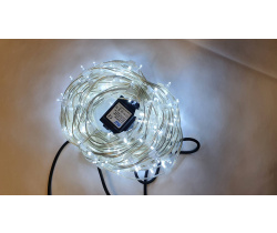 LED-LP-200-30M-12V-W Светодиодная гирлянда клип-лайт белые LED/прозрачный провод, 30м, трансформатор
