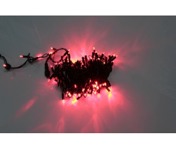 LED-PLS-100-10M-240V-R/BL-W/O, Красная/черный провод, соединяемая (без силового шнура) С КОЛПАЧКОМ