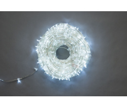 NEW LED-LP-15-100M-12V-W-F(W) Гирлянда клип-лайт белые LED/белый Flash БЕЗ КОЛПАЧКА. Neo-Neon