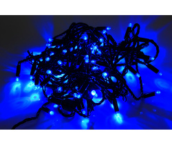 LED-PLS-100-10M-24V-B/BL-W/O, синий/черный провод, соед. (без шнура) С КОЛПАЧКОМ (НОВЫЙ КОННЕКТОР)