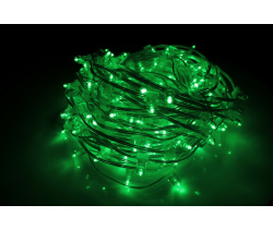 NEW LED-LP-15-100M-12V-G-F(G) Гирлянда клип-лайт зеленые LED(6-й Flash), насадка--колпачок. Neo-Neon