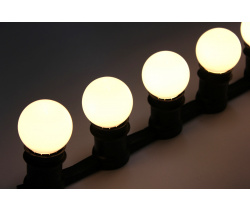 LED G45-E27-24V-WW  LED лампа Е27  для Гирлянды Белт-лайт, теплый белый цвет свечения. Neo-Neon