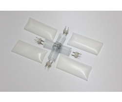Коннектор  для фиксинга X-образный, D13mm LED-DL-2W-X.  