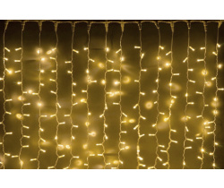 LED- PLS-3720-24V-2*3М-WW/WH белые теплые светодиоды/белый провод, без 24V/240V. Занавес 2*3м.