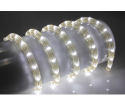 LED-DL-2W-2.77CM-100M-240V-W Светодиодная гирлянда дюралайт, фиксинг, белый, D13мм, 36LED/метр, IP54