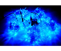 LED-PLS-200*5-20M*5-24V-B/C-F(B) 5 нитей, син/син F на прозр. пров. 24V/80W С КОЛПАЧКОМ