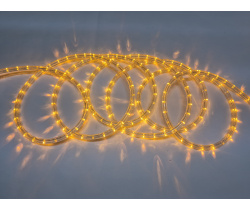 LED-DL-2W-100M-2M-240V-Y- Flash Светодиодная гирлянда дюралайт, флэш, желтый, D13мм, 36LED/метр, IP5