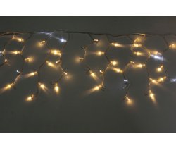 LED-RPLR-160-4.8M-240V-WW/WH-F(CW) белые теплые LED/Flash CW/провод белый каучук. Уличная LED гирлян