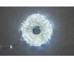 NEW LED-LP-15-100M-12V-W-F(W) Гирлянда клип-лайт белые LED/белый Flash БЕЗ КОЛПАЧКА. Neo-Neon