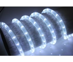LED-DL-2W-100M-1M-240V-W Светодиодная гирлянда дюралайт, фиксинг, белый(6500K), D13мм, 36LED/метр, I