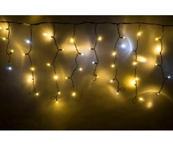 LED-RPLR-160-4.8M-240V-WW/BL-F(W) белые теплые LED/белый Flash/провод черный каучук. Уличная LED гир