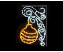 FLESI-LED-KN 020-240V-W/WW (LED BALL PATTERN MOTIF) РФ 100х65см