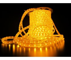 LED-XF-2W-100М-240V Светодиодный дюралайт фиксинг, желтый, 11*18мм, 240V, кратность 2м. Flesi