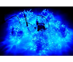 LED-PLS-200*5-20M*5-24V-B/C-F(B) 5 нитей, син/син F на прозр. пров. 24V/80W С КОЛПАЧКОМ