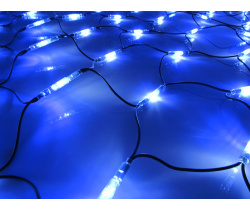 LED-SNLR-D-540-4*2M-S-240V-W/B-BL Гирлянда Сеть 4*2м белые,синие LED/черный провод (каучук) Neo-Neon
