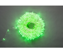 LED-LP-15-100M-12V-G-F(G) Гирлянда клип-лайт зеленые LED/зеленый Flash БЕЗ КОЛПАЧКА. Neo-Neon