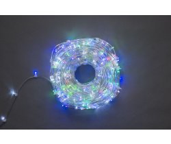 NEW LED-LP-15-100M-12V-M-F(W) Гирлянда клип-лайт мульти LED/белый Flash БЕЗ КОЛПАЧКА. Neo-Neon
